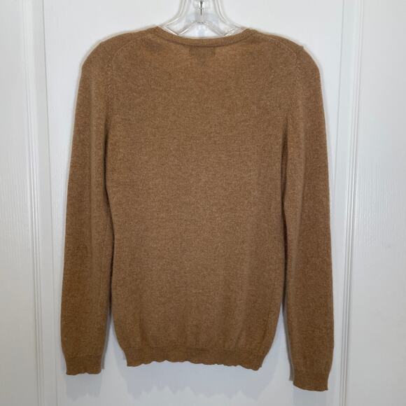 Charter Club Luxury 100% Cashmere Sweater Tan Crewneck Pullover S - Picture 3 of 3